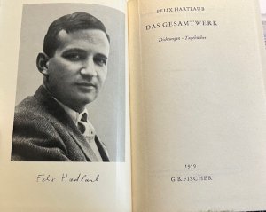 antiquarisches Buch – Felix Hartlaub – Das Gesamtwerk - Dichtungen, Tagebücher