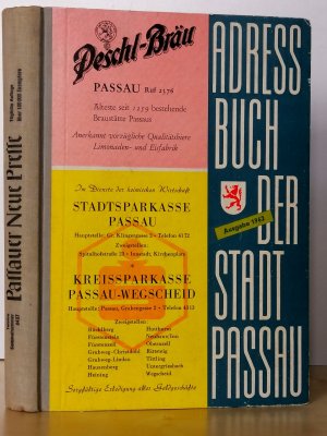 Passau, Adressbuch der Stadt Passau Ausgabe 1962 aller volljährigen Personen, Einwohnerbuch Grubweg mit 28 Ortsteilen, Hacklberg mit 43 OT, Hals mit Burgholz […]