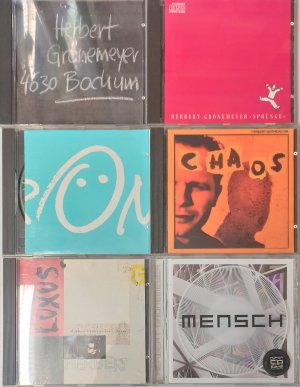 6 CDs: Bochum, Sprünge, Ö, Chaos, Luxus, Mensch (Sammlung, Konvolut)