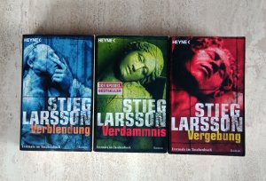 gebrauchtes Buch – Stieg Larsson – 3 X Stieg Larsson - Vergebung + Verblendung + Verdammnis