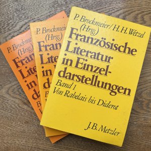 gebrauchtes Buch – Brockmeier, Peter; Wetzel – Französische Literatur in Einzeldarstellungen. Band 1-3