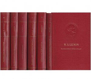 "Bücherei des Marxismus-Leninismus - roter Kunstleder-Einband". 10 Titel. 1.) Friedrich Engels: Herrn Eugen Dührings Umwälzung der Wissenschaft, 12. Auflage […]