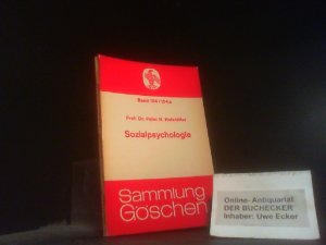 antiquarisches Buch – Hofstätter, Peter Robert – Sozialpsychologie. Peter R. Hofstätter / Sammlung Göschen ; 104/104a