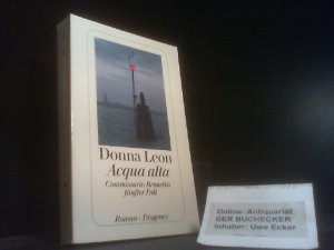 gebrauchtes Buch – Donna Leon – Acqua alta. Commissario Brunettis fünfter Fall. (Nr 23118)