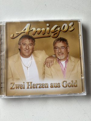 Amigos    Zwei Herzen aus Gold