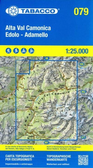 gebrauchtes Buch – Alta Val Camonica - Edolo - Adamello 1:25. 000 (Carte topografiche per escursionisti, Band 79)