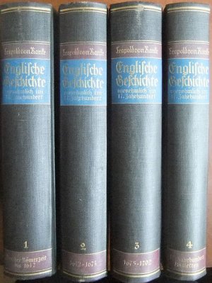 Englische Geschichte vornehmlich im siebzehnten Jahrhundert. 4 Bände. [22 Bücher]