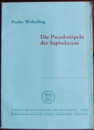 Die Pseudostipeln der Sapindaceae. von. Akademie der Wissenschaften und der Literatur, Mainz / Akademie der Wissenschaften und der Literatur Mainz. Mathematisch-Naturwissenschaftliche Klasse: Abhandlungen der Mathematisch-Naturwissenschaftlichen Klasse ; Jg. 1976, Nr. 2