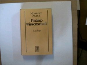 Finanzwissenschaft.