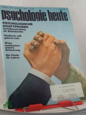 gebrauchtes Buch – Psychologie heute – 1/1977, Psychologische Kraftproben