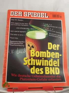 gebrauchtes Buch – DER SPIEGEL – 15/1995, Der Bomben-Schwindel des BND gebrauchtes Buch – DER SPIEGEL – 15/1995, Der Bomben-Schwindel des BND