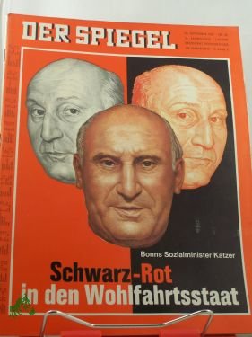 gebrauchtes Buch – Der Spiegel – 39/1967, Schwarz-Rot in den Wohlfahrtsstaat