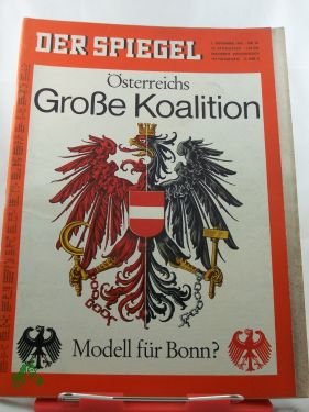 gebrauchtes Buch – Der Spiegel – 36/1965, Österreichs Große Koalition