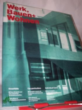 gebrauchtes Buch – Werk, Bauen und Wohnen - ZÜRICH – 05/1995 neue beispiele aus dem schweizer architekturschaffen