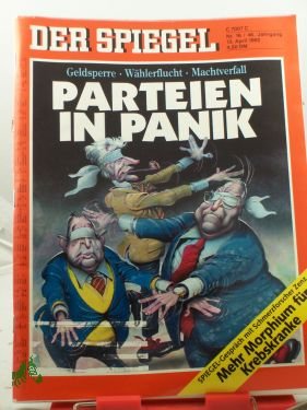 gebrauchtes Buch – Der Spiegel – 16/1992, 13. April, Parteien in Panik