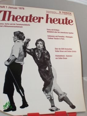 gebrauchtes Buch – Theater heute – 1/1978