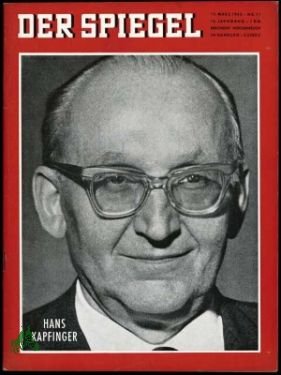 gebrauchtes Buch – DER SPIEGEL – 11/1962, Hans Kapfinger