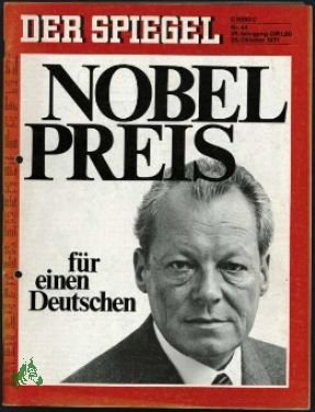 gebrauchtes Buch – DER SPIEGEL – 44/1971, Nobelpreis für einen Deutschen