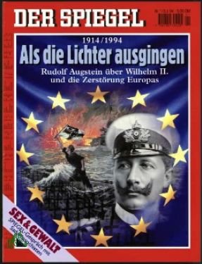 gebrauchtes Buch – DER SPIEGEL – 1/1994, Als die Lichter ausgingen