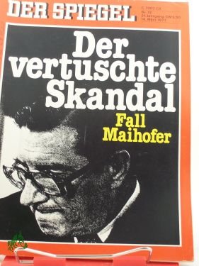 gebrauchtes Buch – Der Spiegel – 12/1977, der vertuschte Skandal, Fall Maihofer