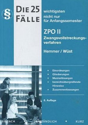 Die 25 wichtigsten Fälle ZPO II