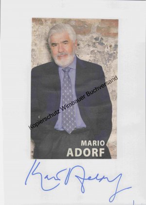 Original Autogramm Mario Adorf (*1930) Schauspieler /// Autogramm Autograph signiert signed signee