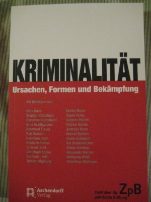 gebrauchtes Buch – Frevel, Bernhard  – Kriminalität. Ursachen, Formen und Bekämpfung