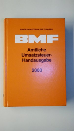 AMTLICHE UMSATZSTEUER-HANDAUSGABE 2000.