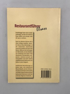 gebrauchtes Buch – Restaurantführer Elsass - 120 Empfehlungen - Weinstuben, Landgasthäuser, Feinschmeckerrestaurants