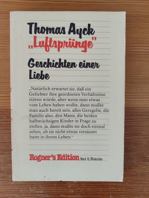 Luftsprünge - Geschichten e. Liebe