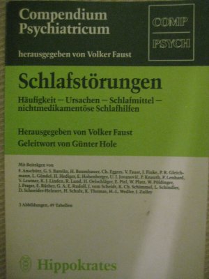 gebrauchtes Buch – Anschütz, Felix; Barolin, G S; Baumhauer, H – Schlafstörungen : Häufigkeit - Ursachen - Schlafmittel - nichtmedikamentöse Schlafhilfen