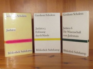 Judaica / Judaica 5. Erlösung durch Sünde / Judaica 6. Die Wissenschaft vom Judentum (3 Bände).