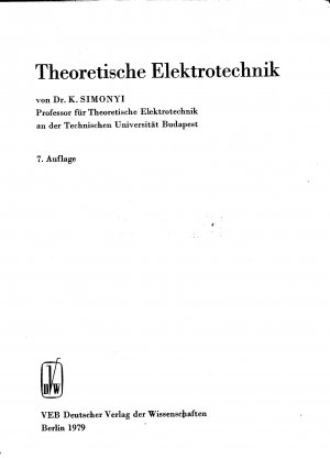 Theoretische Elektrotechnik