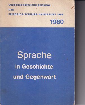 sprache in geschichte und gegenwart jena