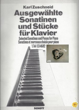 Karl Zuschneid, ausgewählte Sonatinen und Stücke für Klavier