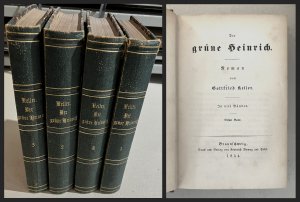 Der Grüne Heinrich., Roman. In vier Bänden.