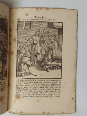 antiquarisches Buch – Martin Luther / Lucas Cranach der Ältere – Passional Christi und Antichristi. Von Dr. Martin Luther Mit Bildern von Lucas Cranach dem Aelteren.