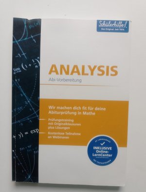 gebrauchtes Buch – Schülerhilfe Das Original seit 1974 – Analysis Abi-Vorbereitung