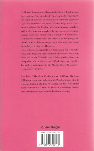 gebrauchtes Buch – O'Hanlon Hudson, Patricia; Hudson O'Hanlon, William – Liebesgeschichten neu erzählen: Ein Lehrbuch für Paare und ihre Therapeuten