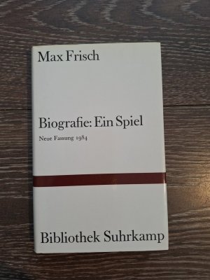 gebrauchtes Buch – Max Frisch – Biografie: Ein Spiel. Neue Fassung 1984