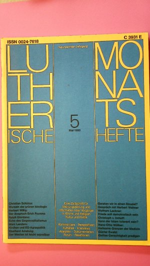 gebrauchtes Buch – LUTHERISCHE MONATSHEFTE.