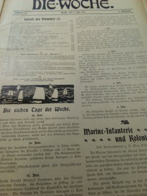 Die Woche Zeitschrift Zeitung Berlin 1900 Juli-Dezember, gebunden