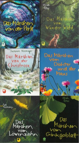 Das Märchen … vom Wunder Wald, von der Perle, vom Dichter und der Maus, von der Christrose, vom Ginkgoblatt, vom Löwenzahn – Konvolut 6 Hefte