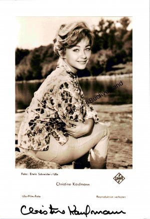 Original Autogramm Christine Kaufmann (1945-2017) /// Autograph signiert signed signee