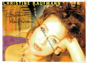 Original Autogramm Christine Kaufmann (1945-2017) /// Autograph signiert signed signee