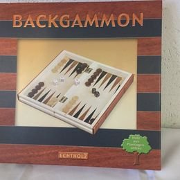 gebrauchtes Spiel – Holz-Backgammon-Spiel