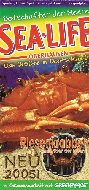 Sealife (Sea Life) Oberhausen - Botschafter der Meere (Folder)