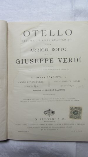 Otello (Klavierauszug)