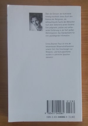 gebrauchtes Buch – Emma Brunner-Traut – Die fünf grossen Weltreligionen