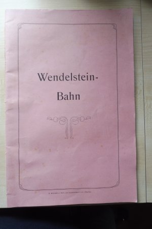 Wendelsteinbahn - Konzept,Konstruktion-Kosten-Projektierung